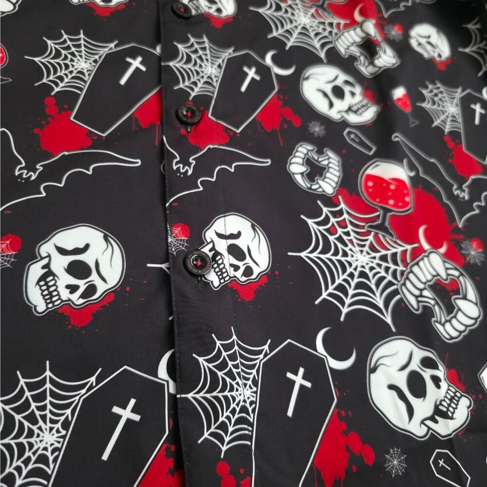 Dixxon Flannel The Hallow Black Friday 13th Bamboo Short Sleeve Shirt Men Sz M - Picture 11 of 11